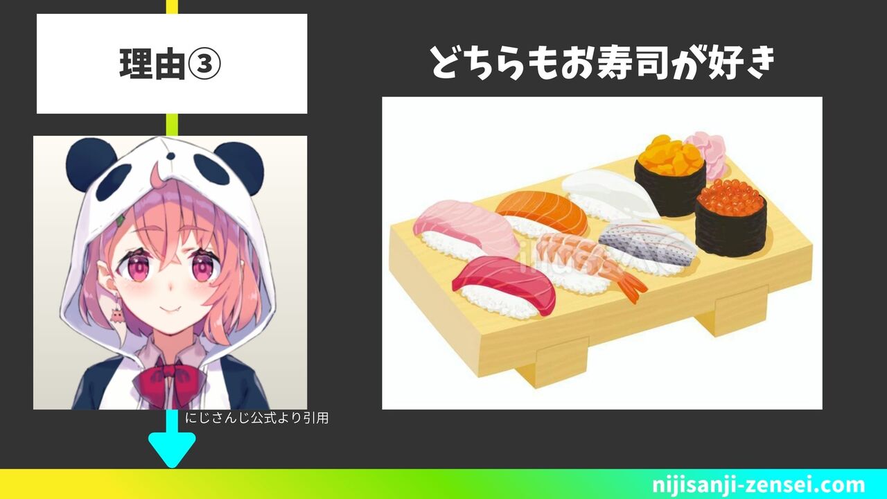 どちらもお寿司が好き